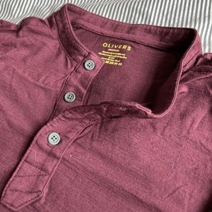 Oliver’s Apparel convoy henley long sleeve shirt